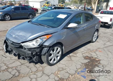 2012 Hyundai Elantra Limited (Ulsan Plant) from USA, damaged, VIN KMHDH4AE2CU349147